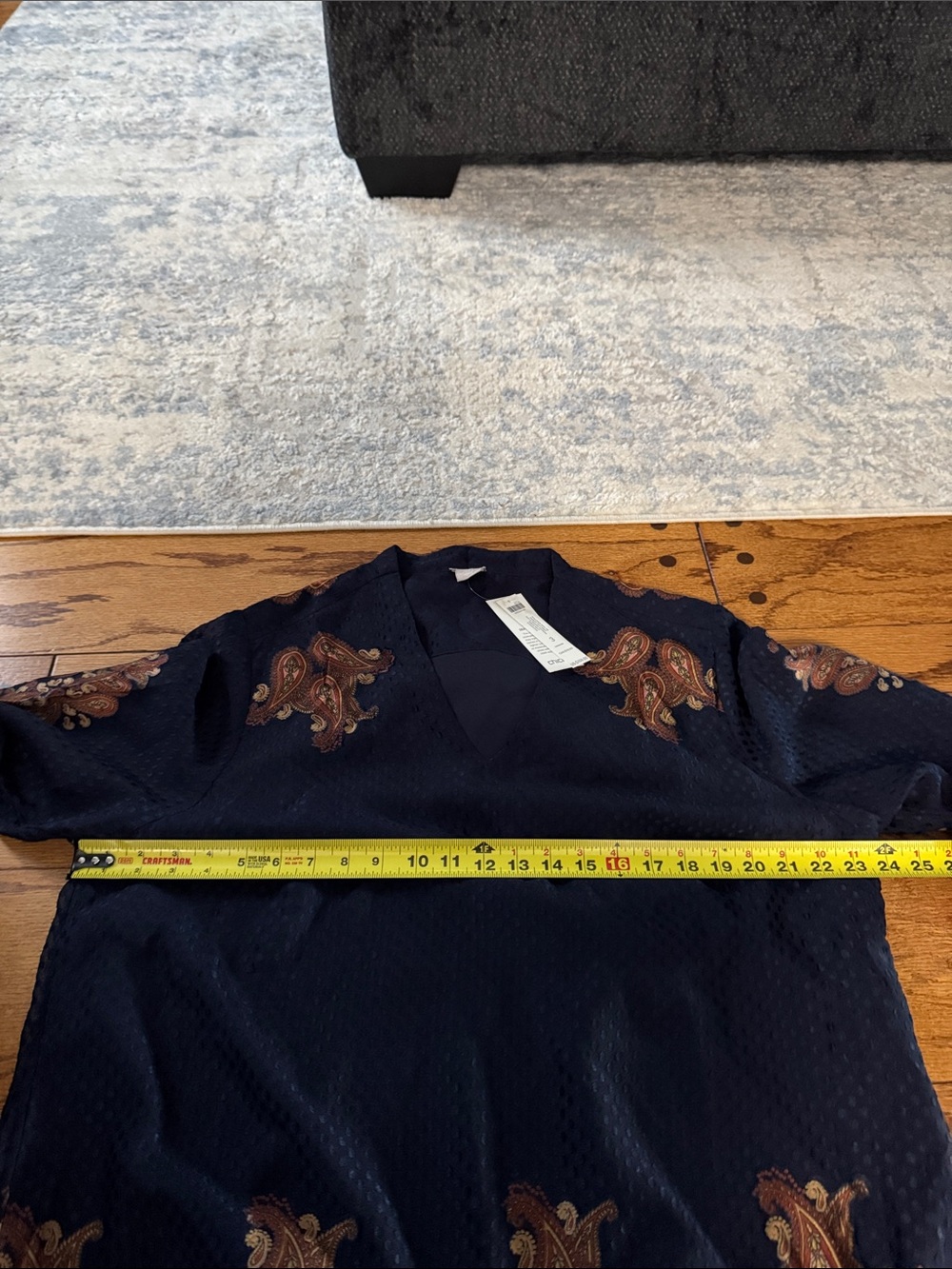 NWT‎ Chicos pullover with the paisley dot print size 3 - Picture 12 of 13